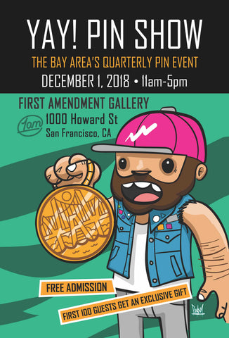 YAY! Pins Show, 12/1/2018 Event, Winter Vendor Pass
